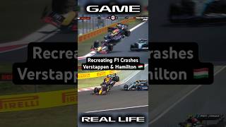 Recreating F1 Crashes  Verstappen and Hamilton Hungary 2024 shorts f1 f1crashes [upl. by Ulund762]