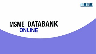 How to register on MSME DataBank [upl. by Jain]