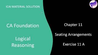 Solution of Exercise 11 A of CA foundation Paper 3 [upl. by Anaeg]