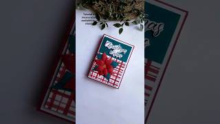 DIY CHRISTMAS GREETING CARD IDEA handmadecards christmasgreetingsvideo diyideas cardmaking [upl. by Gard]