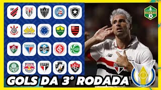 GOLS DA 3ª RODADA DO BRASILEIRÃO 2024 COM DIREITO A GOLAÇOS E GOLEADAS EM GOIÁS E NO RIO [upl. by Ludly]