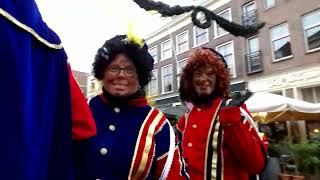 Sint Nicolaas is weer in Schiedam feest van Oude Markt om het hoekje de Hoogstraat op [upl. by Hereld874]