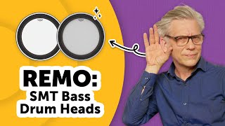 Remo  SMT Bass Drum Heads  Sound Demo [upl. by Nawk970]