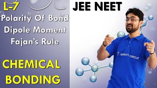 Chemical Bonding  Polarity Of Bond  Fajans Rule  Dipole Moment  L 7  JEE NEET [upl. by Haywood]