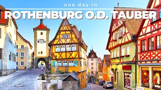 ONE DAY IN ROTHENBURG OB DER TAUBER GERMANY  4K  Take a trip to a thousand years of history [upl. by Adiarf]