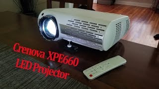 Crenova XPE660 LED Projector Review amp Unboxing Amazon HD LED Projector [upl. by Junko]