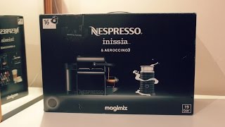 Nespresso Inissia Coffee Machine  Unboxing HD [upl. by Aidyn603]