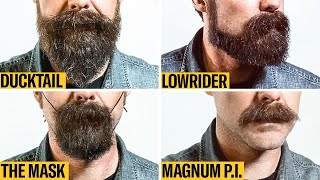 8 Facial Hair Styles on One Face From Full Beard to Clean Shaven  GQ [upl. by Pyne]