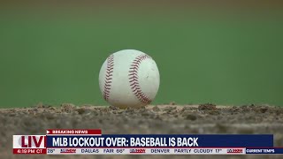 MLB lockout ends New developments on agreement reached  LiveNOW from FOX [upl. by Llesram961]