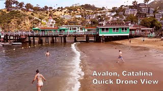 Travel to Catalina Island Flying over the beauty for a quick peek at Avalon in 4k  quotCatalina Daysquot [upl. by Powers]