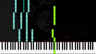 Black Clover OP 4 Koda Kumi  Guess Who Is Back  Piano Cover  Sheet Music 4k [upl. by Ahseek]