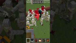 I ron golam vs warden minecraft [upl. by Ellenij]