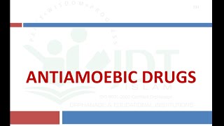 ANTIAMOEBIC DRUGS Pharmacology Metronidazole Tinidazole Emetine and Dehydroemetine [upl. by Attelliw]