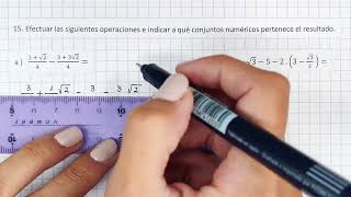 CÁLCULOS COMBINADOS CON RAÍCES Y TÉRMINOS FRACCIONARIOS  Aplicación de distributiva Cuadernillo UNS [upl. by Jean]