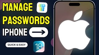 How To Use Passwords App on iPhone  Full Guide [upl. by Einnus]