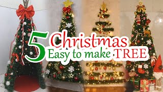 5 Easy DIY Christmas Trees That Make Your Space Extra Merry 2024 [upl. by Einitsed]