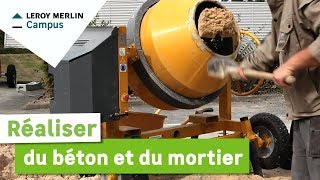 Comment réaliser du béton et du mortier  Leroy Merlin [upl. by Akimot]