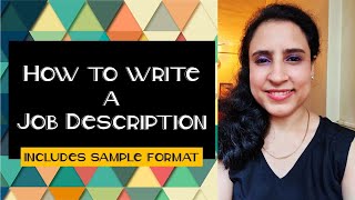 How to write a Job Description Includes sample format [upl. by Ssilem]