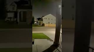 Colorado Fireball Caught on Police Bodycam Doorbell Cameras [upl. by Melisande]