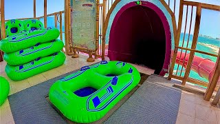 Amazing Water Coaster Slide at Meryal Waterpark Qatar [upl. by Bennet]