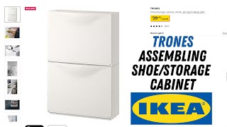 Installation of storage cabinet TRONES from Ikea  Correct wall mounting TRONES 00397307 Assembly [upl. by Scutt]