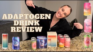 My HONEST review of nonalcoholic seltzers  adaptogen drinks  drinks for reducing stress [upl. by Jeconiah]