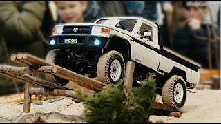 Scale RC Crawler RC4WD LWB mit Killerbody LC70 FIRST RUN [upl. by Hekker]