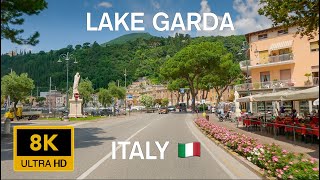 Driving in Italy Lake Garda Scenic Route Around Lake with Tunnels in 8K [upl. by Aryad590]