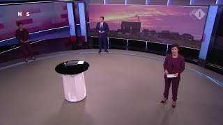 Nieuwslezeres Annechien Steenhuizen live gekloond in 2000 uur NOS Journaal van 25 januari 2018 [upl. by Lien]