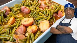 Down Home Southern Green Beans and Potatoes [upl. by Yarazed]