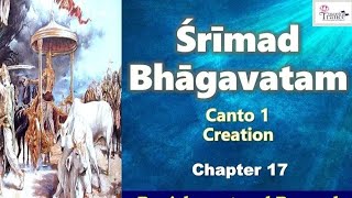 Srimad bhagwatam canto 1 chapter 17 28 October 2924 [upl. by Yllib202]