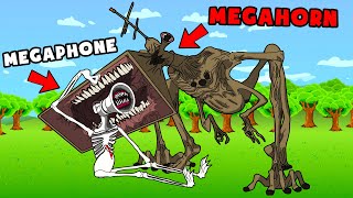 MEGAHORN VS GREAT MOTHER MEGAPHONE Cartoon Animation [upl. by Aihsit]