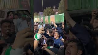 Roberto Firmino swarmed by young fans in Saudi [upl. by Ahsets435]