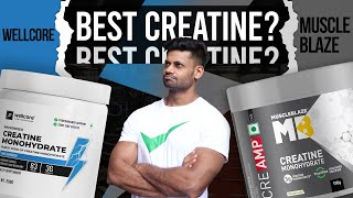 MUSCLEBLAZE CREATINE VS WELLCORE CREATINE  WHICH ONE SHOULD YOU BUY  review fitness health [upl. by Rosamund]