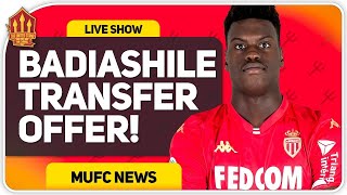 United BID For Badiashile Man Utd Transfer News [upl. by Ahsiekahs]