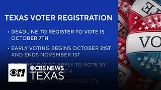 Texas voter registration deadline is soon See the key info for the 2024 election [upl. by Ahcarb]