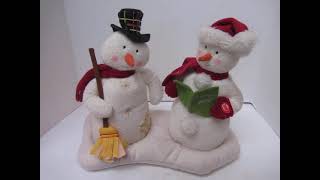 Hallmark Jingle Pals Plush Mr And Mrs Snowman Broom [upl. by Misab]