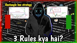 3 Rules Trading Strategy✅  Rectangle box strategy  Introvert Trader trading [upl. by Otrevogir]