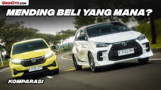 HONDA BRIO VS TOYOTA AGYA SIAPA JUARANYA  GridOto [upl. by Anirak]