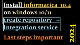 install informatica 104 on windows 11 [upl. by Ozzy]