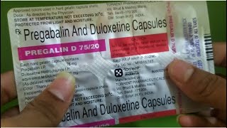 Pregalin D 7520 mg Tablet use in hindi  Pregabalin amp Duloxetine Tablet use in hindi [upl. by Shepley]