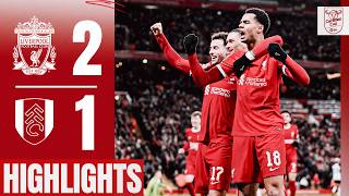 Gakpo amp Jones lead Carabao Cup semifinal first leg comeback  Liverpool 21 Fulham  Highlights [upl. by Attenaj]