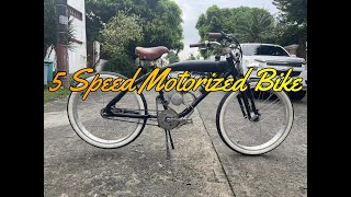 5 speed Motorized Bike motorizedbike [upl. by Housen]