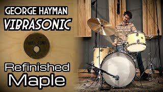 George HAYMAN Vibrasonic 60s Drum Set  Refinished Maple [upl. by Norreg187]