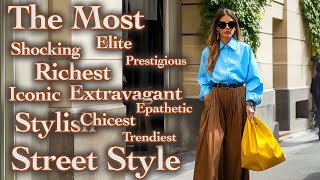 🍁 Autumn Italian Street Fashion New Fall dress ideas 100 of the Most gorgeous outfits from Milan [upl. by Enaid229]