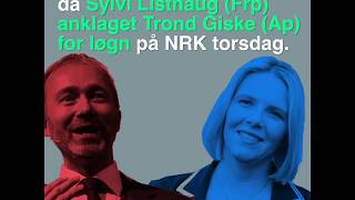 Sylvi Listhaug anklaget Trond Giske for løgn Dette har skjedd [upl. by Lexy273]