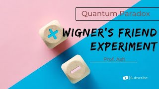 Quantum Paradox Wigners Friend Experiment by Prof Ash [upl. by Ealasaid]