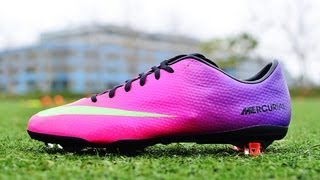 Unboxing  Nike Mercurial Veloce AG Soccer Shoes Pink  Purple  On Feet [upl. by Kirtap517]