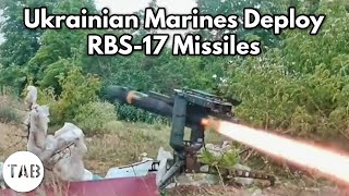 Ukrainian Marines Deploy RBS17 Missiles [upl. by Cissej]