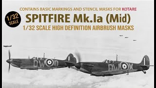 1Man Army masking set for Kotare 132 Spitfire Mk1A [upl. by Aieka]